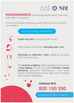 plakat ogólny - koronawirus